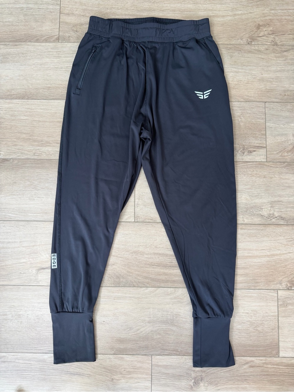 Edge Lifestyle Black Athletic Jogger Pants Size Large
